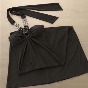 Black Maxi Halter Dress